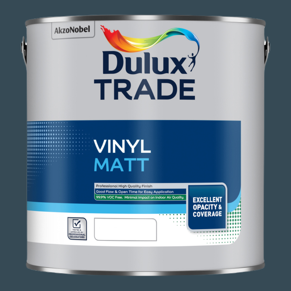 Dulux Trade Inkwell Walls and Ceilings Vinyl Matt Paint 2.5L Image 2