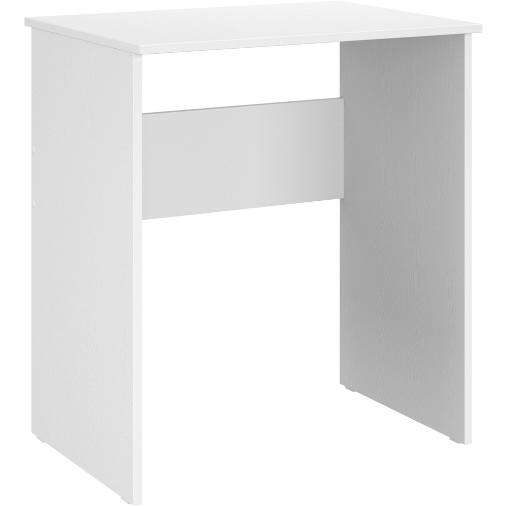 Shefa Luna Computer Desk with Keyboard Tray White Image 2