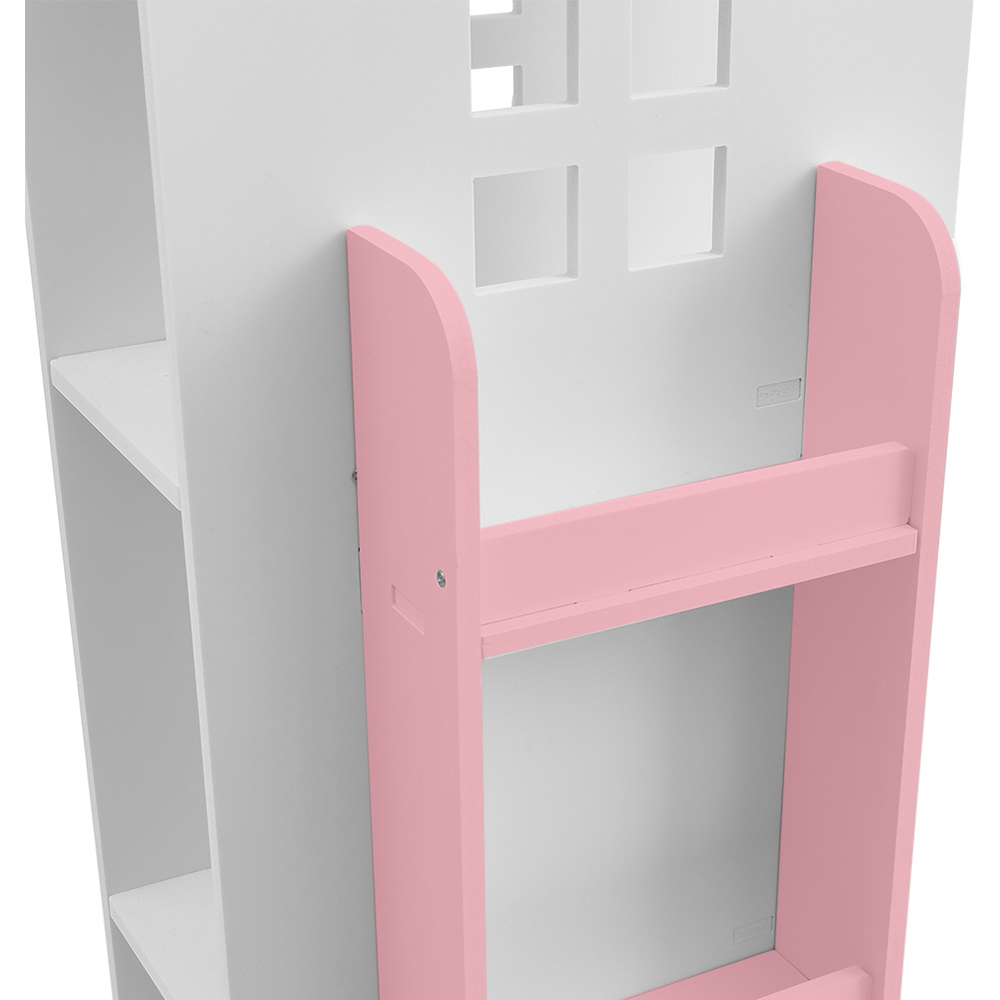H&O Direct Pink Rotating House Frame Bookshelf Image 3