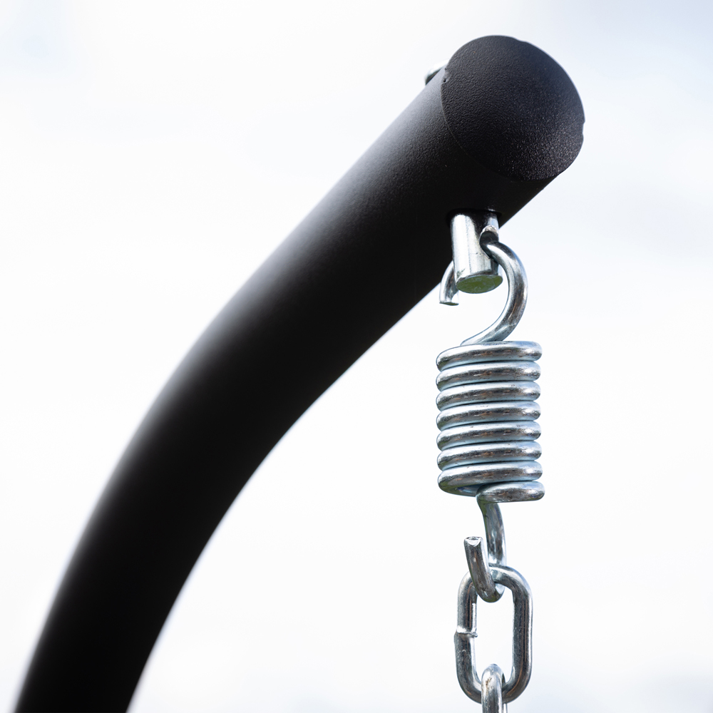 Artemis Home Bradshaw Light Grey Swing Egg Pod Chair Image 3