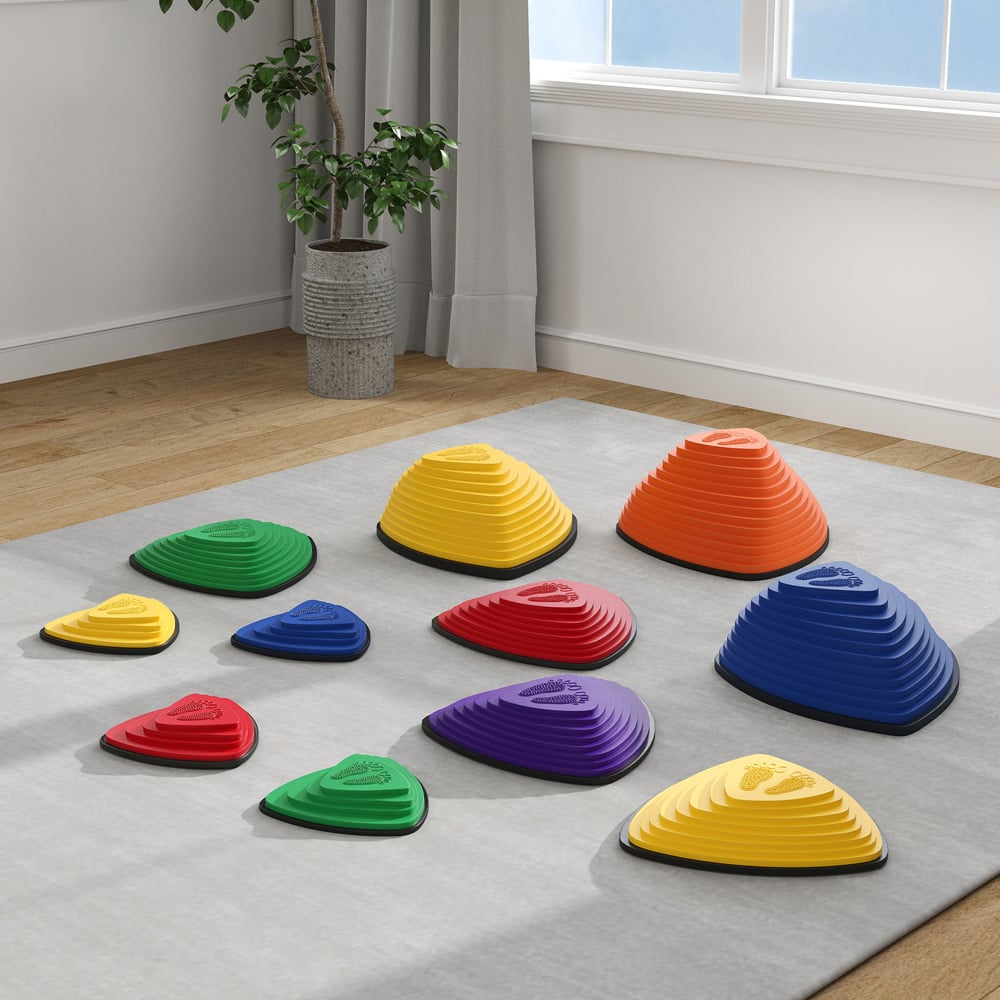 Tommy Toys Kids 11 Piece Balance Stepping Stones Sensory Toy Image 3