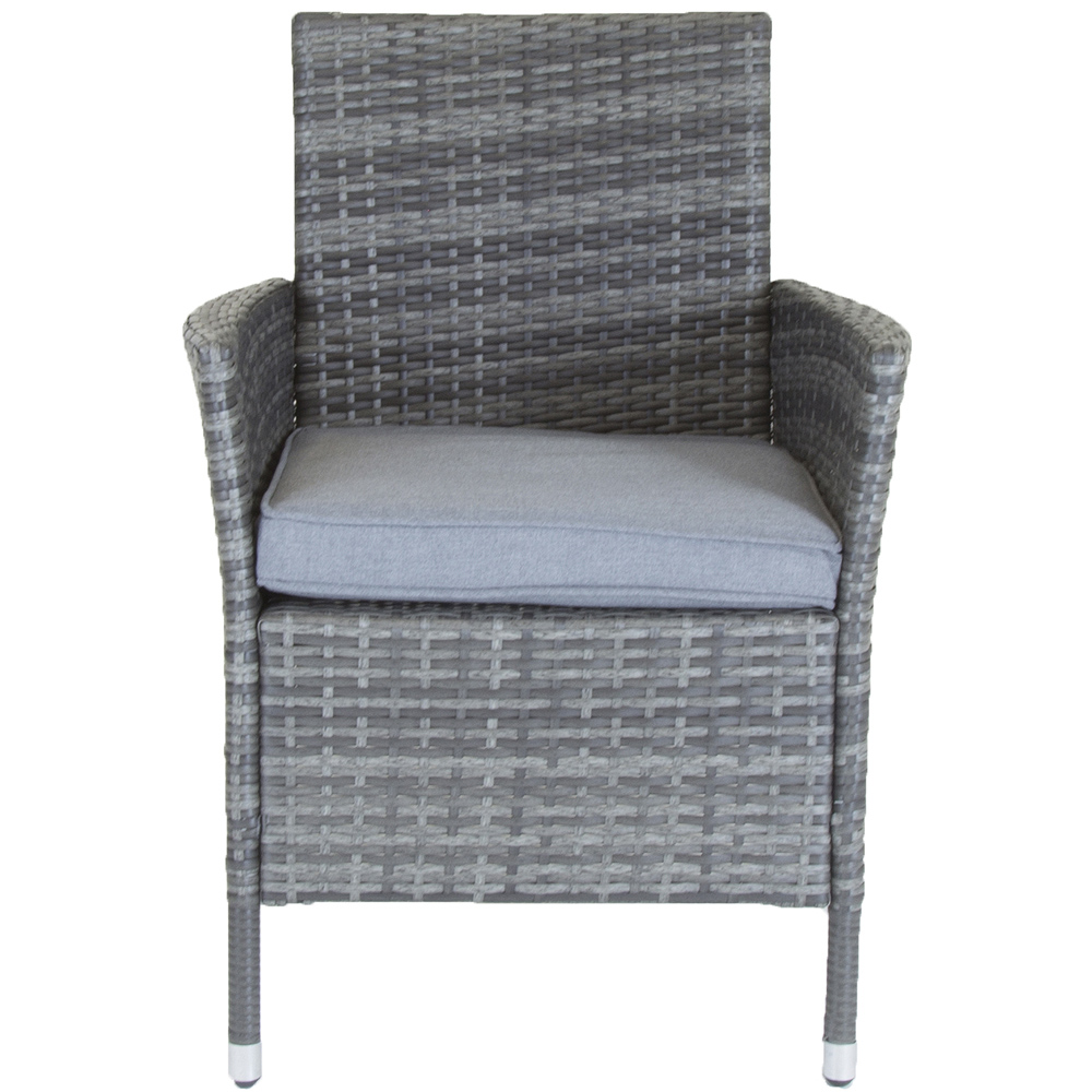 Charles Bentley Pair of Rattan Chairs Grey Image 4