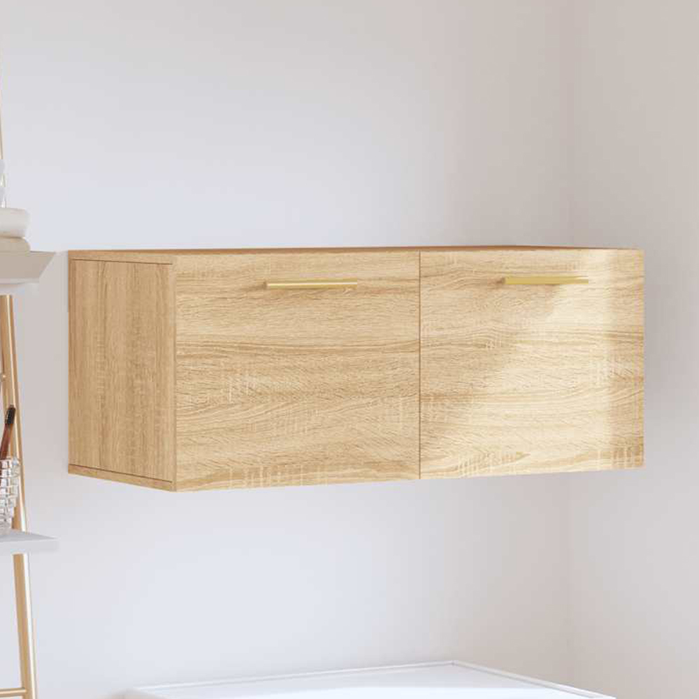 vidaXL 2 Door Sonoma Oak Wall Cabinet Image 1