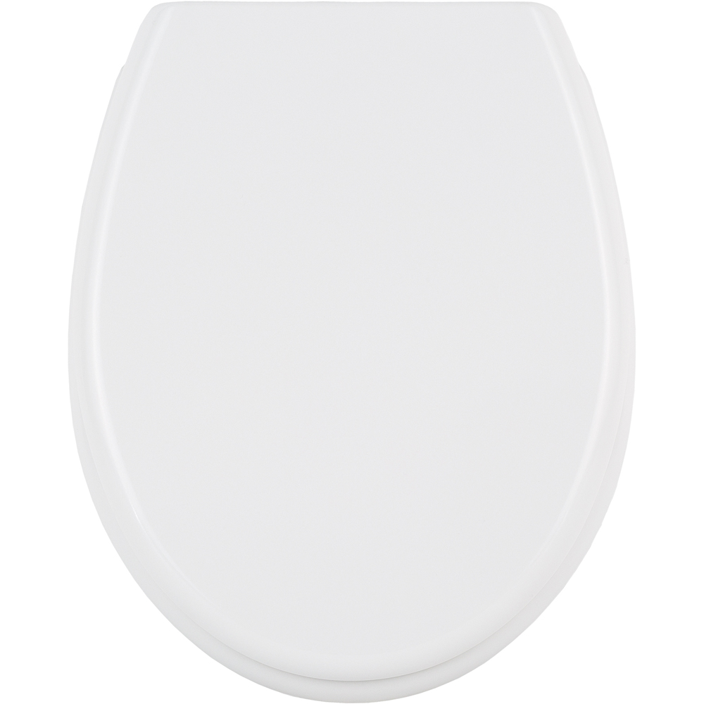 tectake White Soft Close Toilet Seat Image 1
