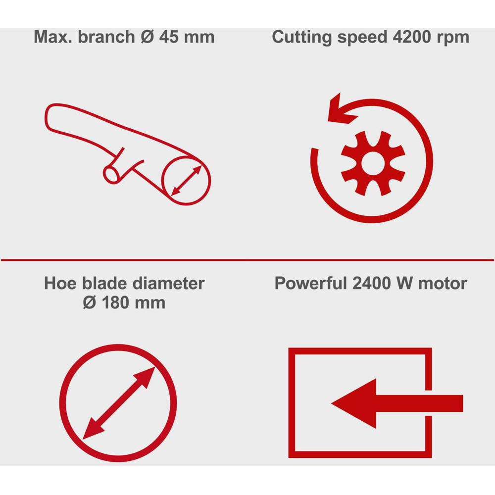 Scheppach GS55 Electric Garden Shredder with 45L Collection Bag 2400W Image 9