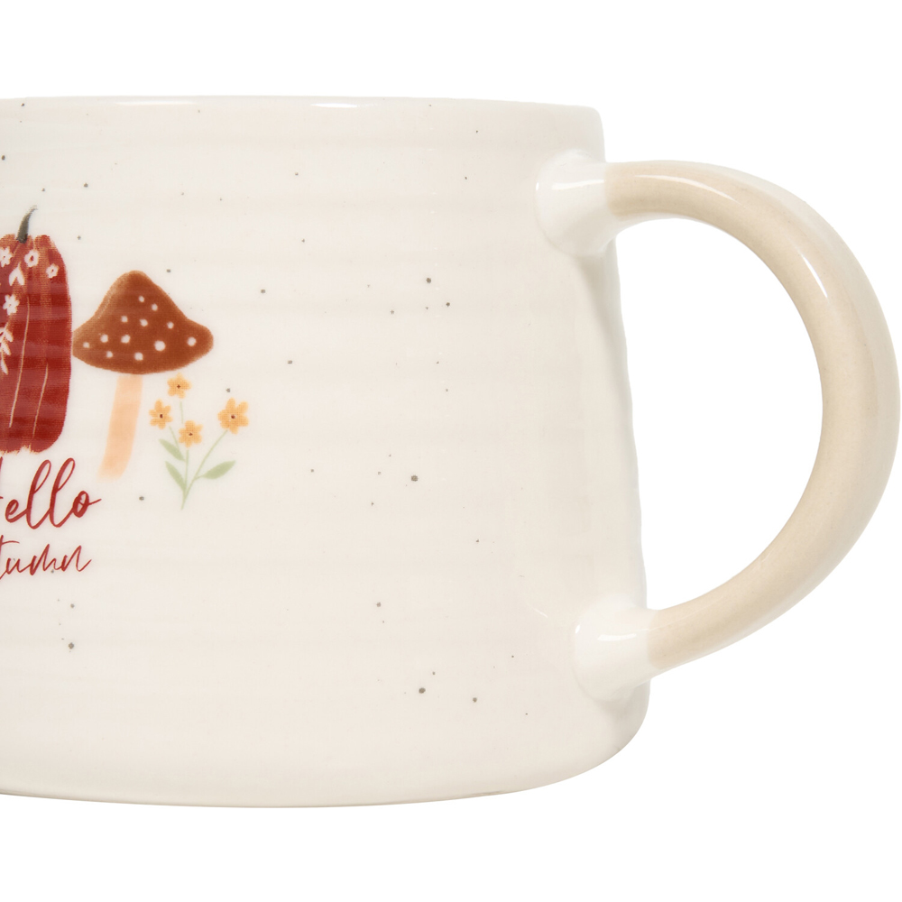 Autumn Print Ribbed Mug Image 5