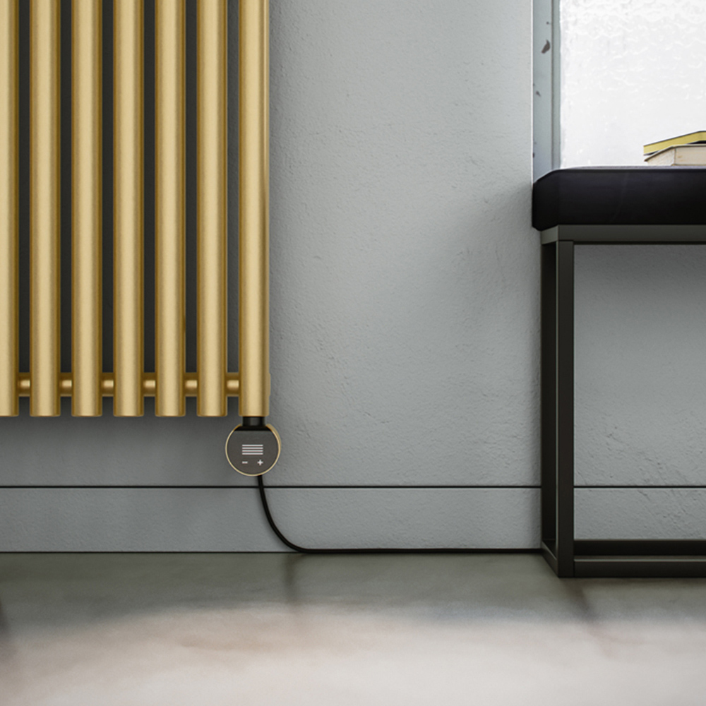 Terma Rolo-Room E Wi-Fi Brass Electric Radiator 2000W 2000 x 755mm Image 5