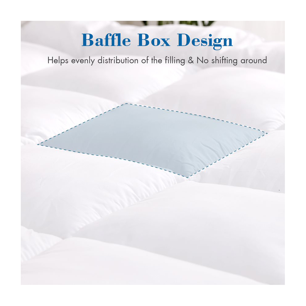 Alivio King Size Microfibre Quilted Mattress Topper Image 4