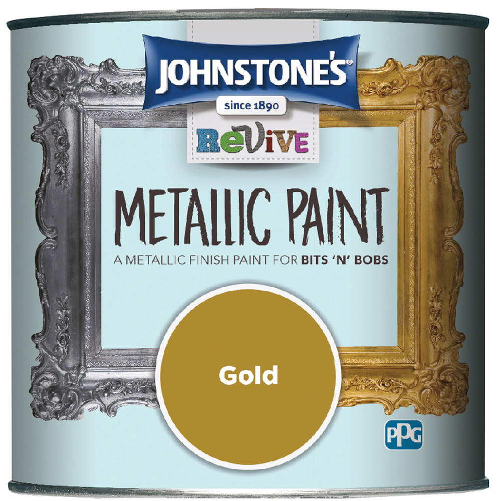 Johnstone's Revive Gold Metallic Paint 375ml Image 2