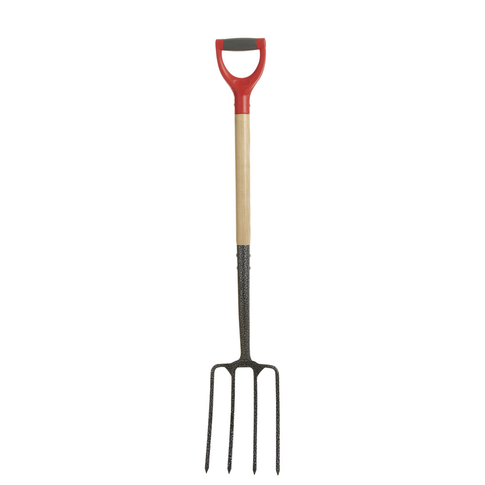 Wilko Carbon Streel Digging Fork Image 1