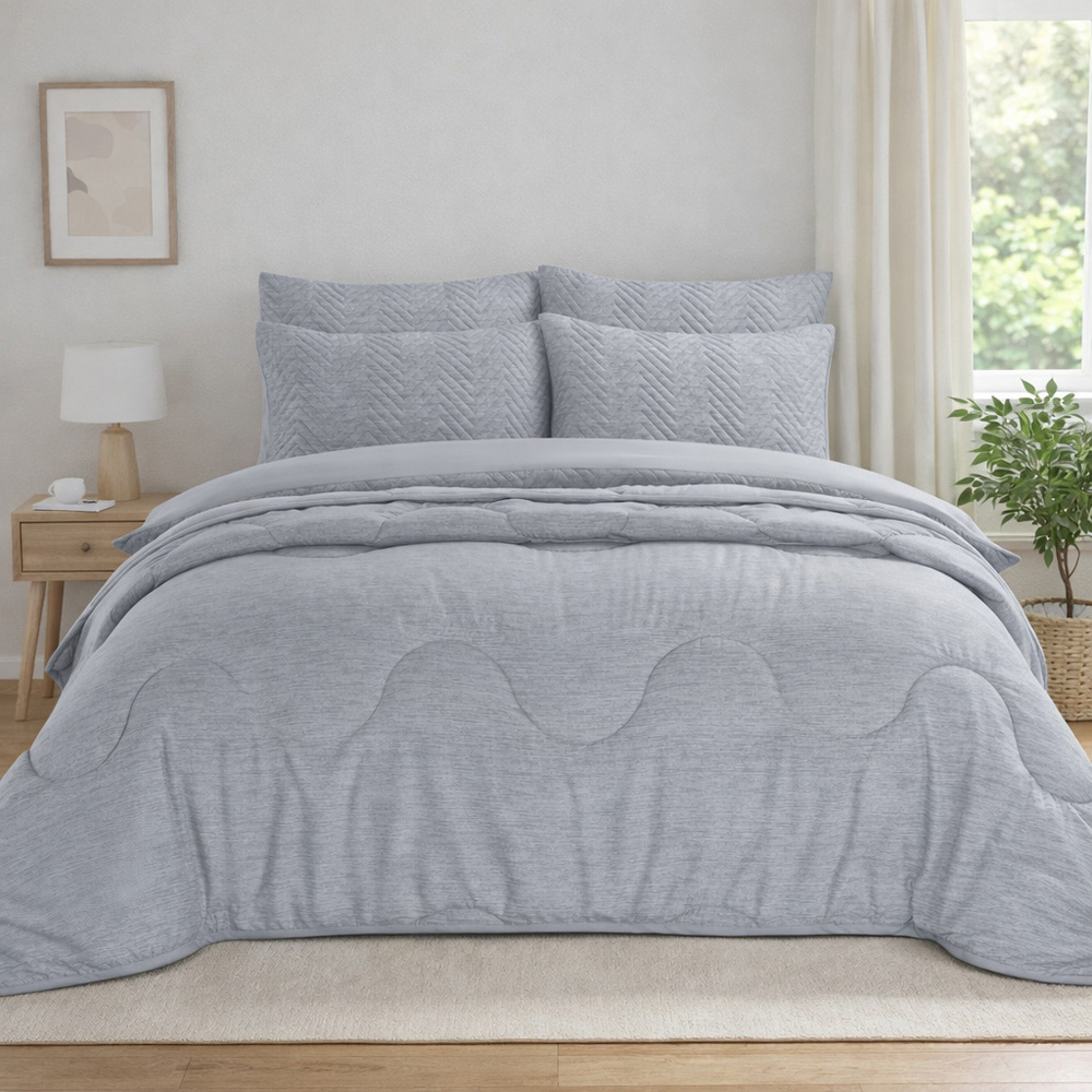 Homerepublic Single Grey Reversible Coverless Duvet 10.5 Tog Image 2
