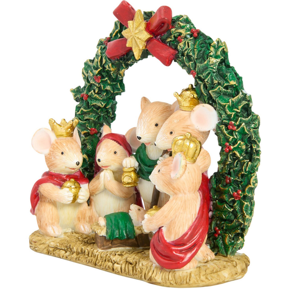 Festive Nativity Mice Scene Image 2