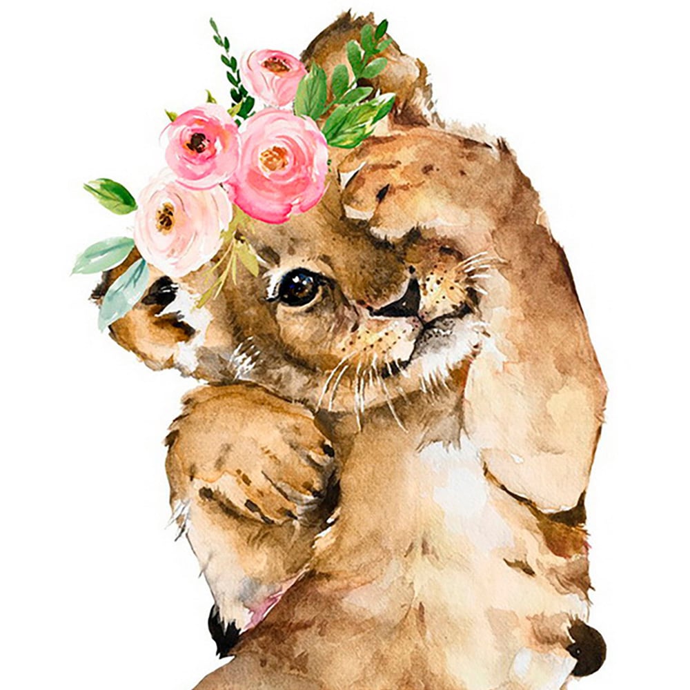 Single Cute Feline Cub Canvas 50 X 40cm in Assorted styles Image 3