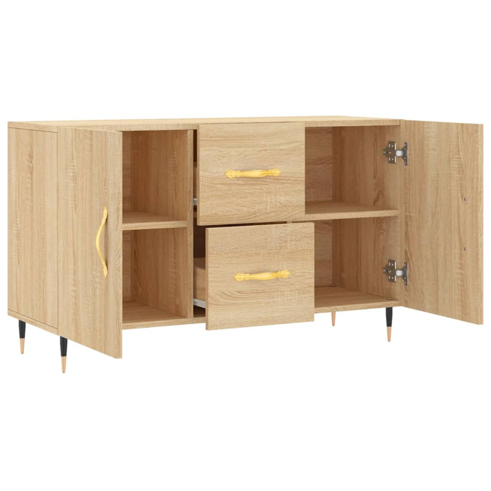 vidaXL 2 Door 2 Drawer Sonoma Oak Sideboard Image 5