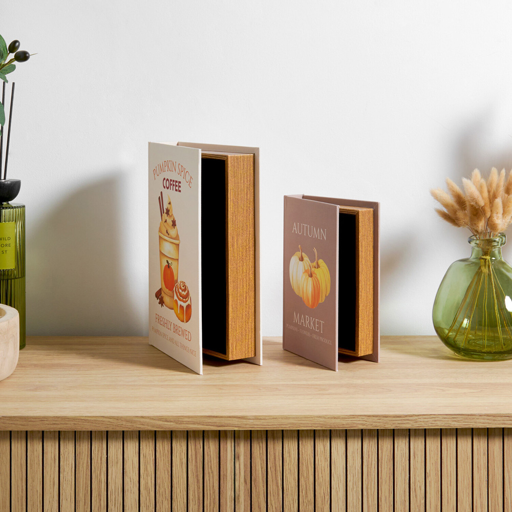 Set of 2 Autumn Book Boxes Image 5