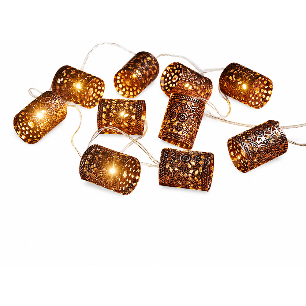 Avilo Copper Finish Marrakesh Look String Light 2m Image 2