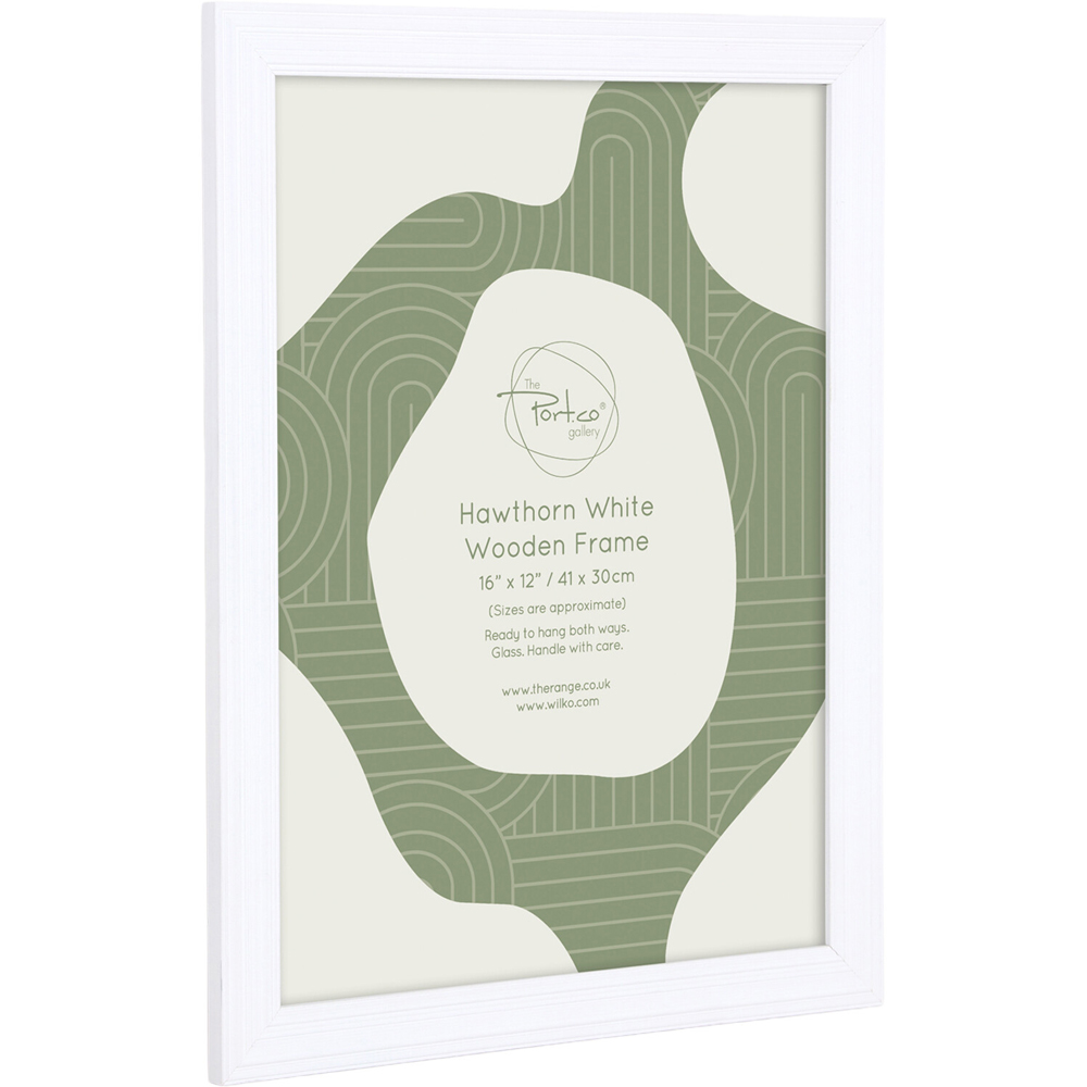 Hawthorn Wooden Plain Photo Frame White 16 x 12 inch Image 6