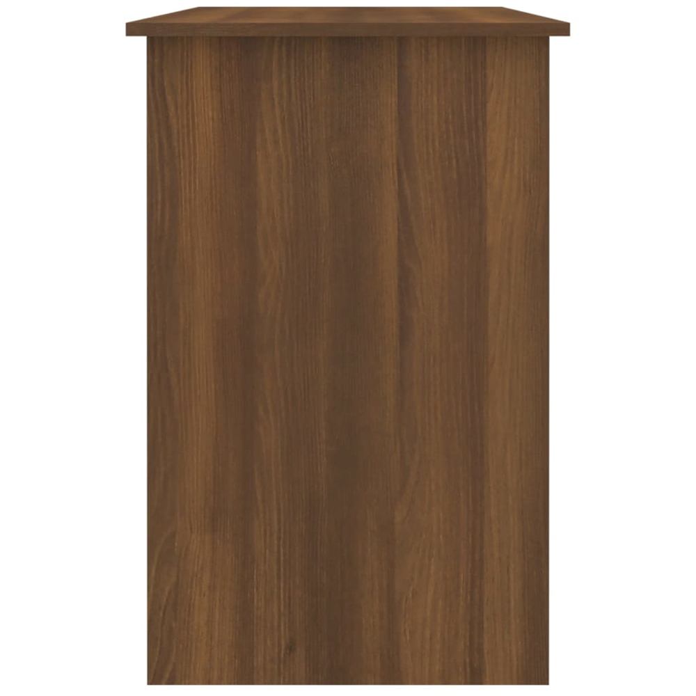 vidaXL Single Door Single Drawer Computer Desk Brown Oak Image 6