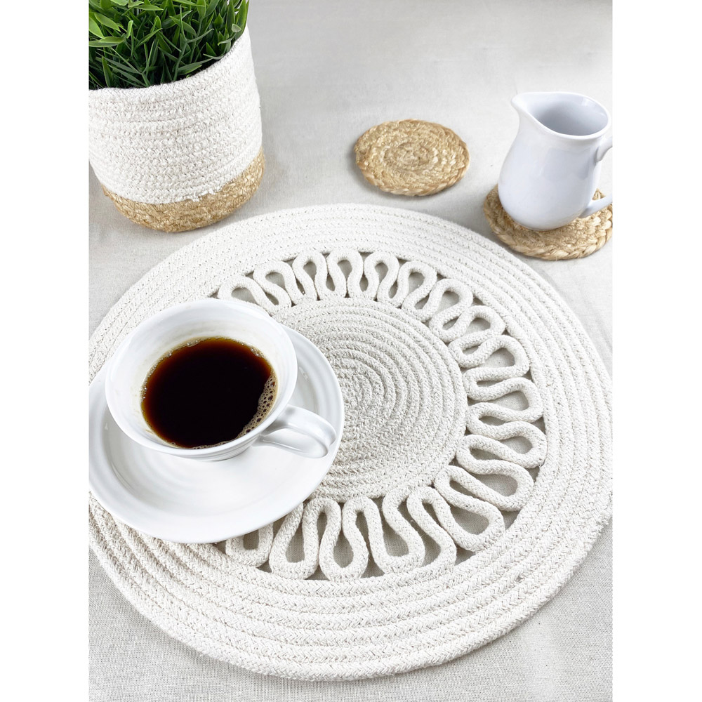 Nene Cream Cotton Placemats Set of 2 Image 2