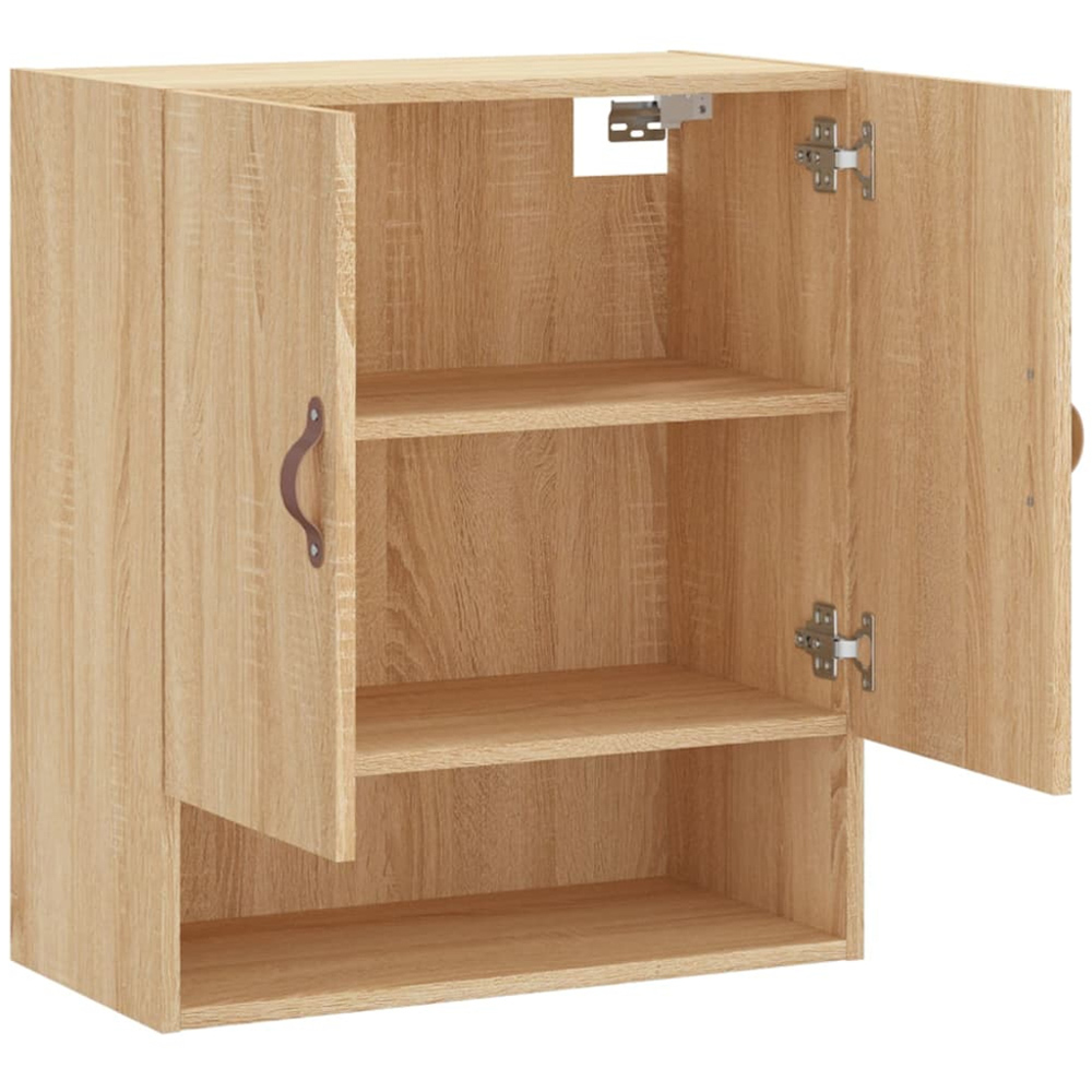 vidaXL 2 Door Single Shelf Sonoma Oak Wall Cabinet Image 6