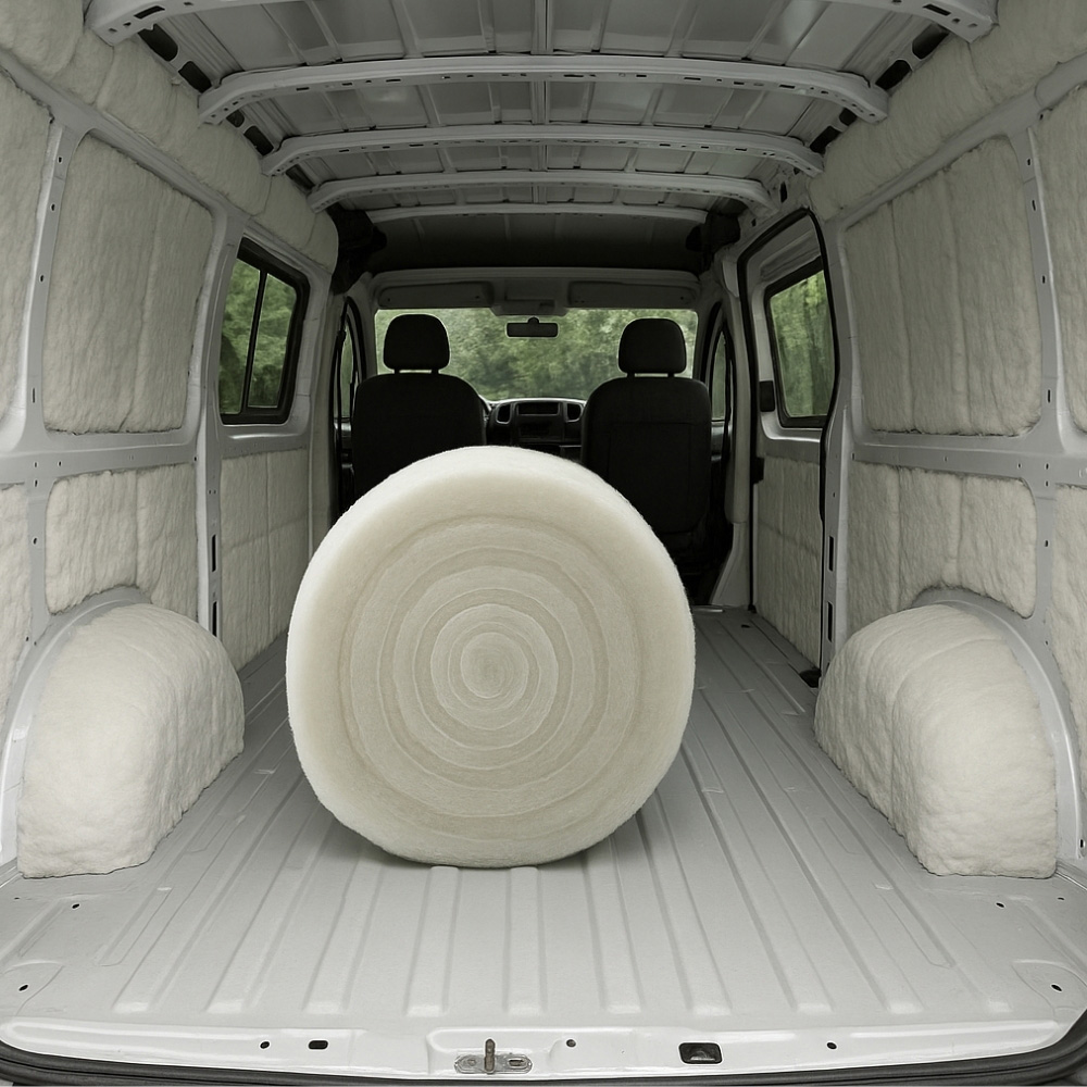 MHG Textiles White Eco Polyester Loft Insulation Roll 5m x 370 x 110mm Image 2