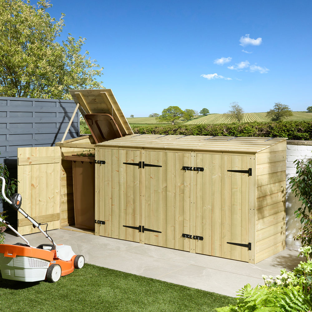 Rowlinson Premier Quadruple Shiplap Bin Store Image 8