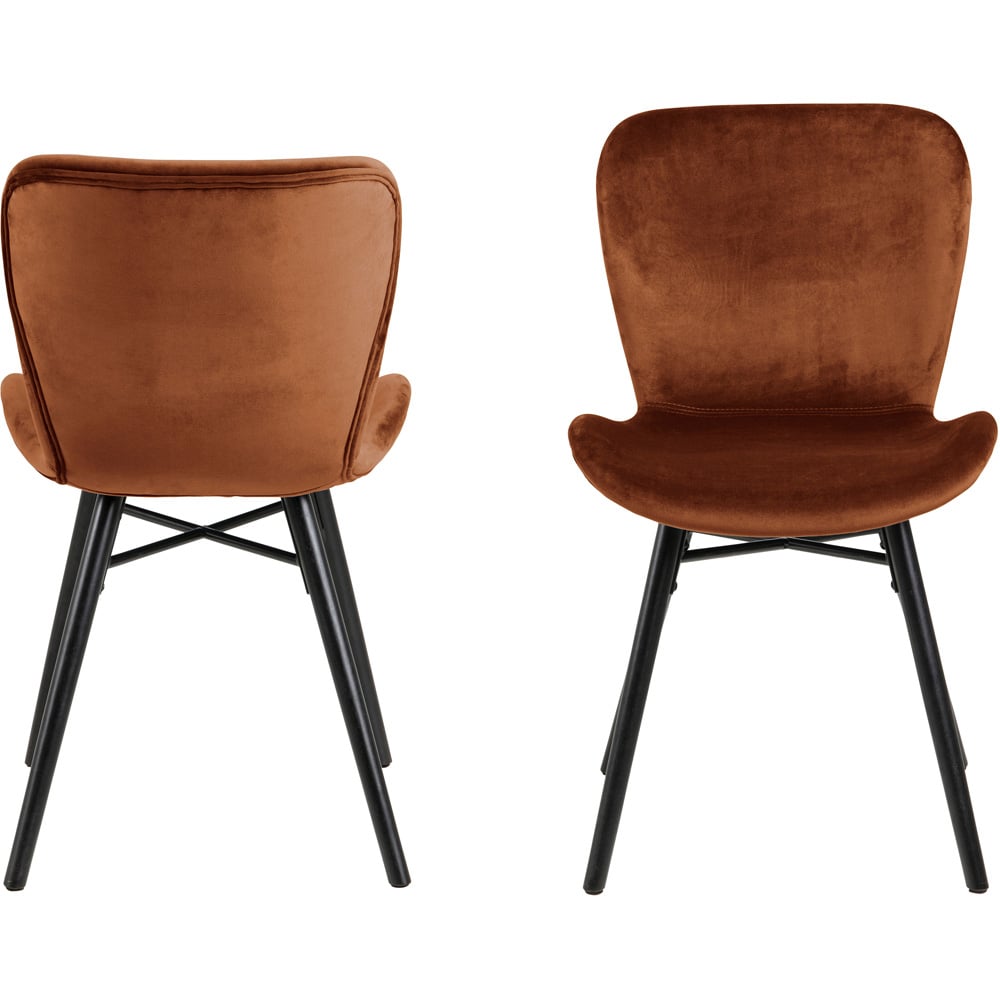 Florence Batilda Set of 2 Copper Dining Chairs Image 2
