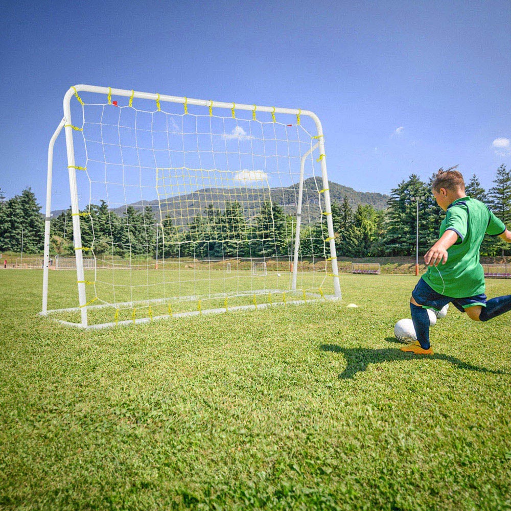 Costway White 2 in 1 Soccer Rebounder and Soccer Goal Image 2