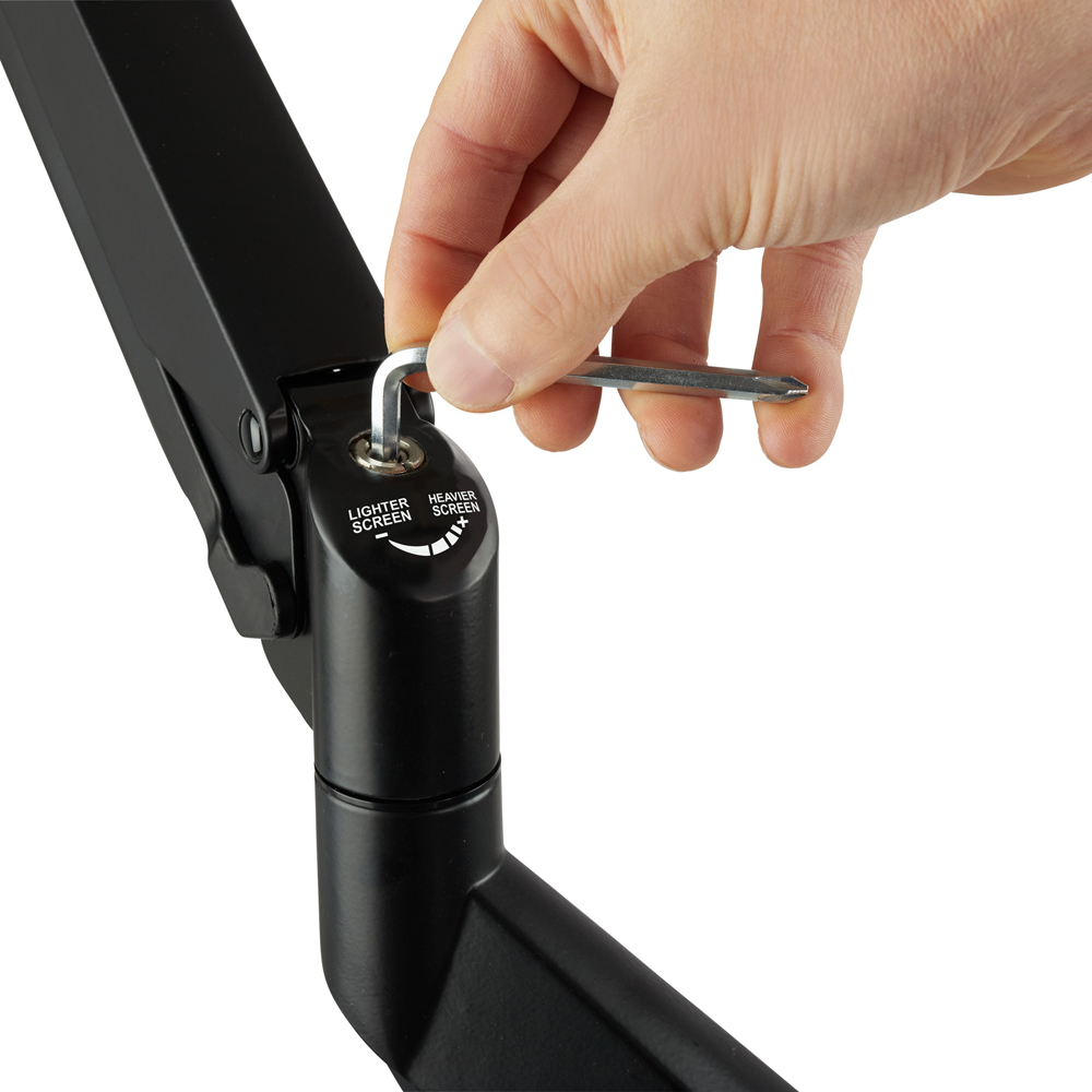 tectake 4 Screen Swivel Adjustable Monitor Arm Image 4