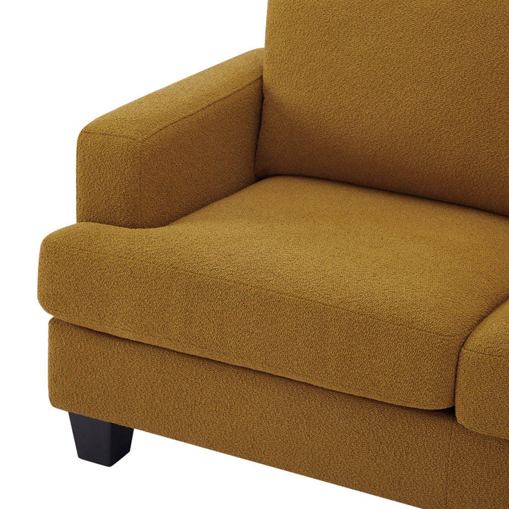 Home Detail Hazel 3 Seater Mustard Boucle Sofa with Chaise Image 7