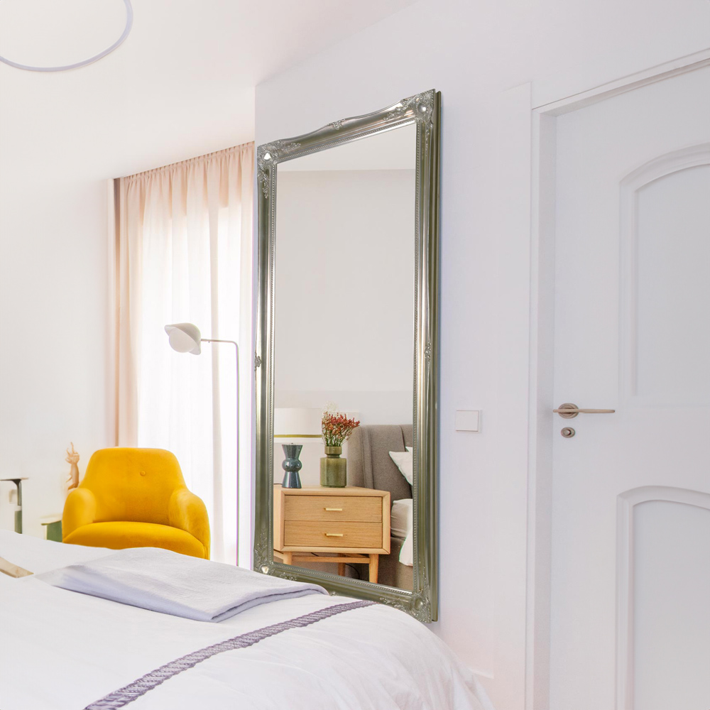 Hamilton Vintage Silver Antique Design Large Dress Mirror 167 x 76cm Image 2