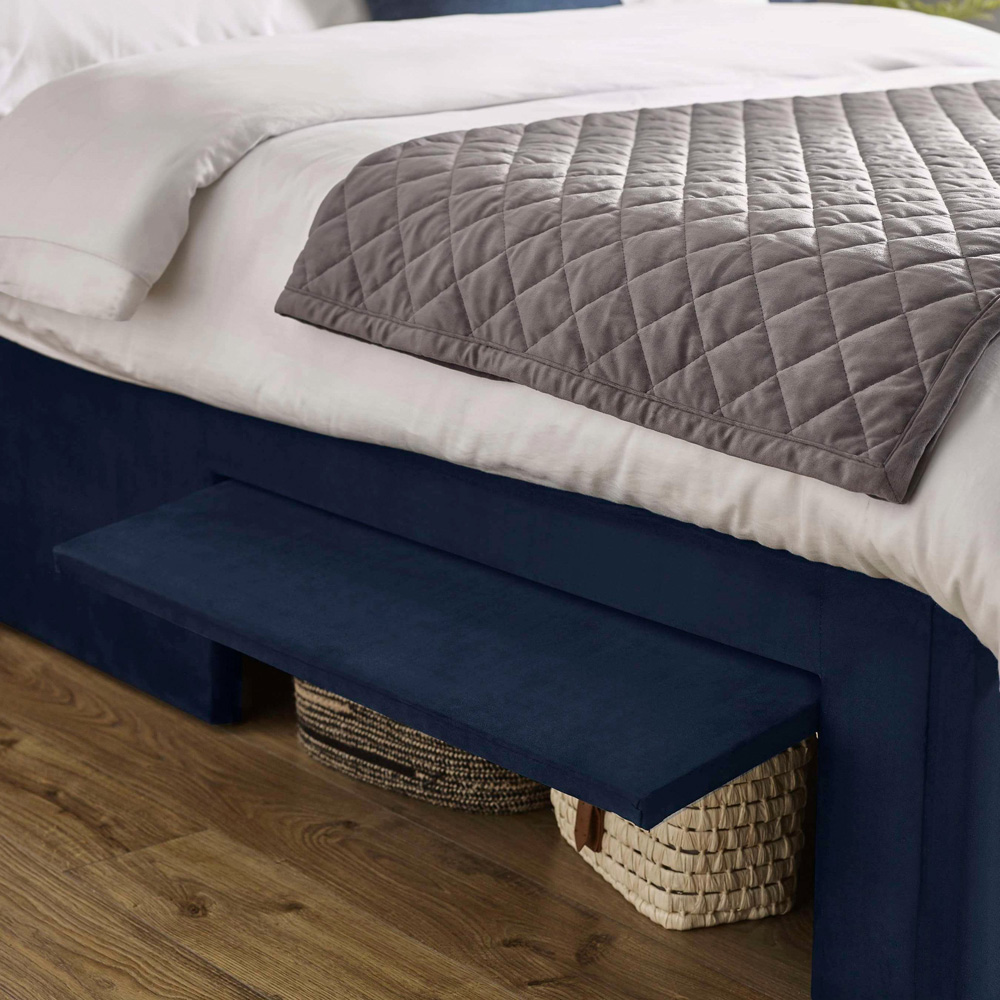 Julian Bowen Leila Royal Blue King Size Bed with Dual Storage Door Image 7