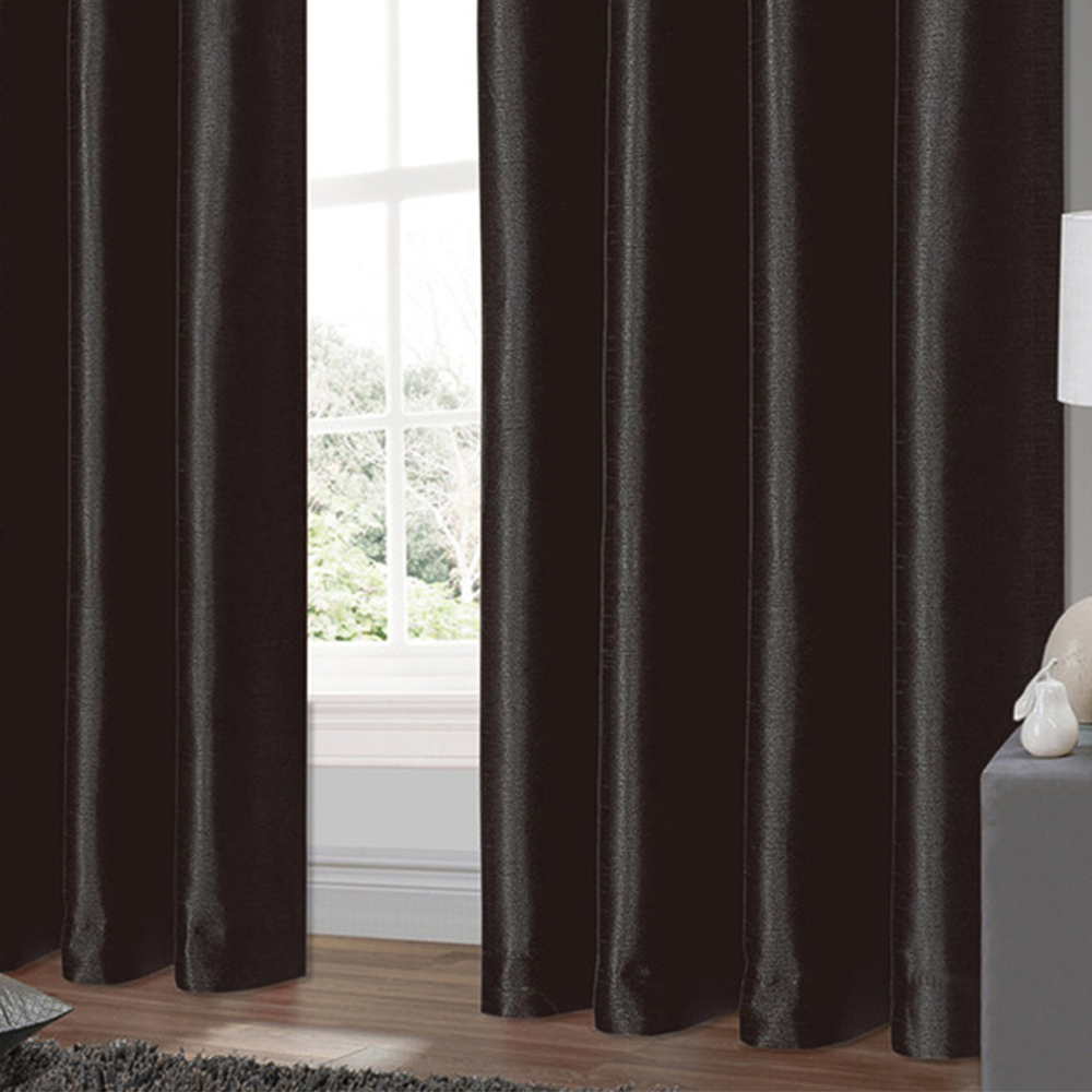 Intimates Belleza Black Eyelet Curtains 117 x 137cm Image 3