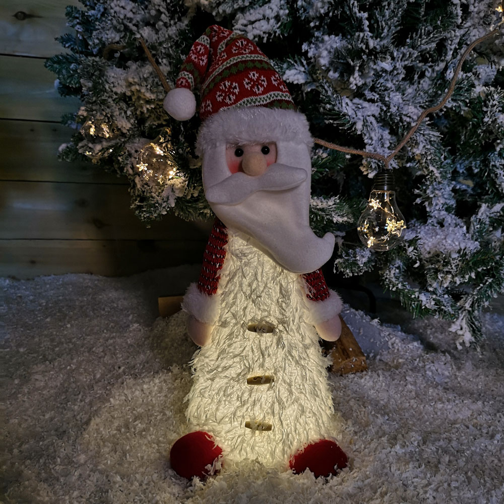 Samuel Alexander Standing White Santa Claus LED Christmas Decoration Image 2