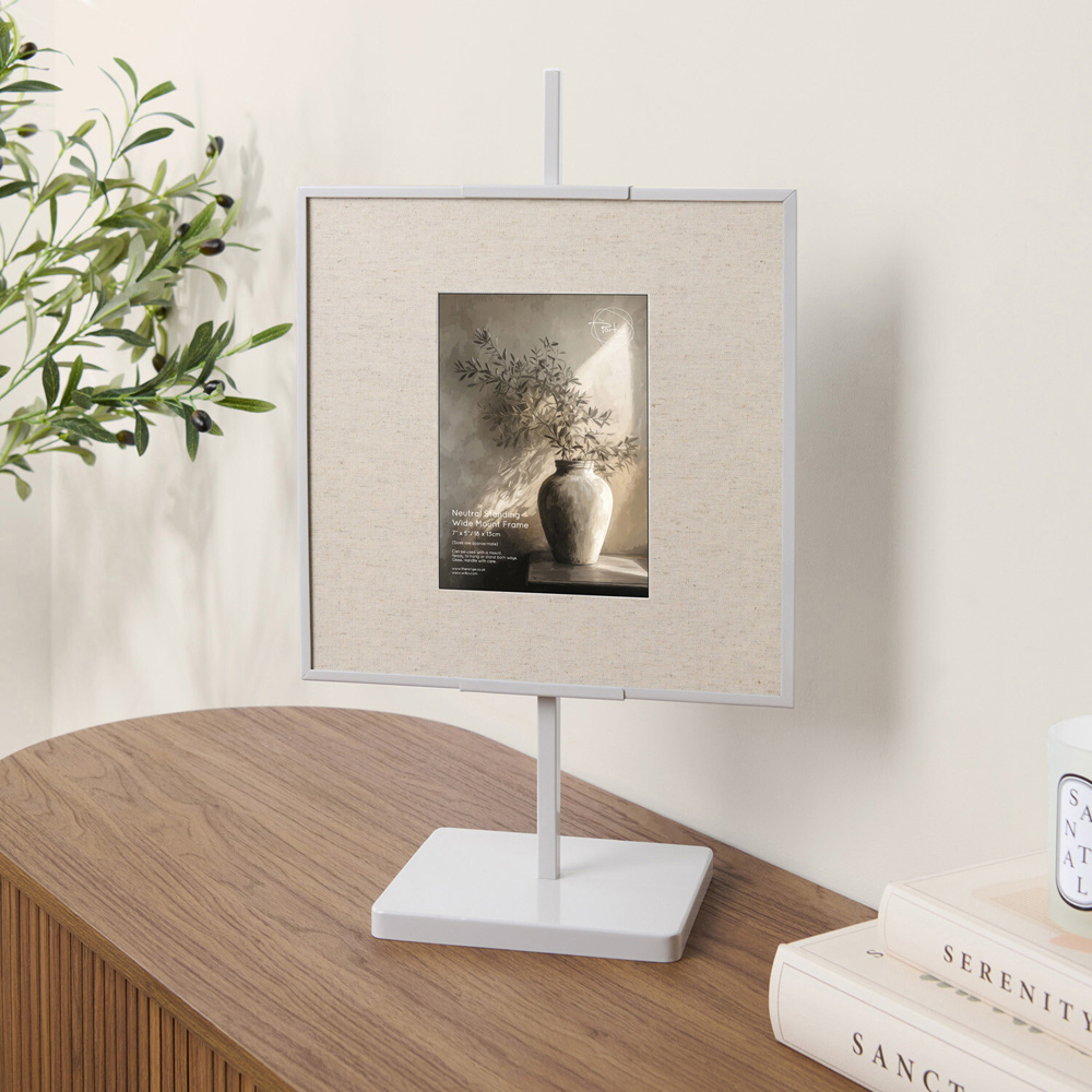 Standing Wide Mount Photo Frame Neutral 7 x 5 inch Image 2