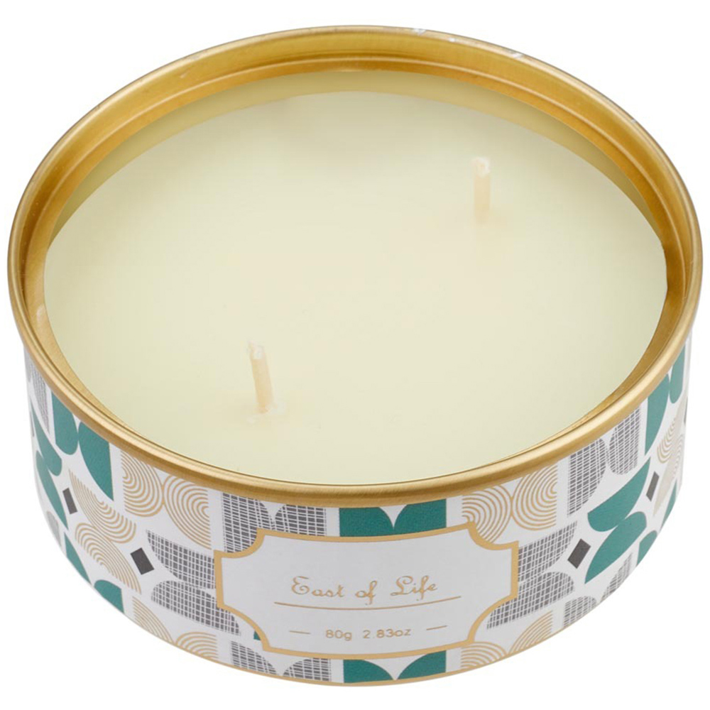 H&O Direct Plum Blossom Tin Soy Wax Scented Candle Image 2