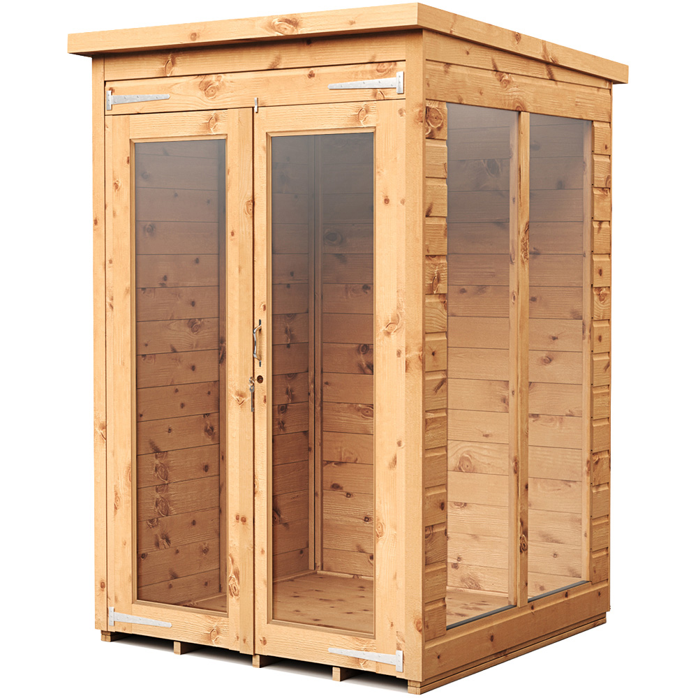Empire Sheds 4 x 4ft Double Door Tongue and Groove Pent Summerhouse Image 1