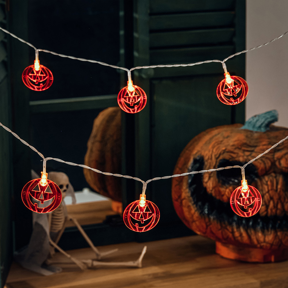 Living and Home 3m Halloween Smiley Pumpkin 20 LED String Light Image 7