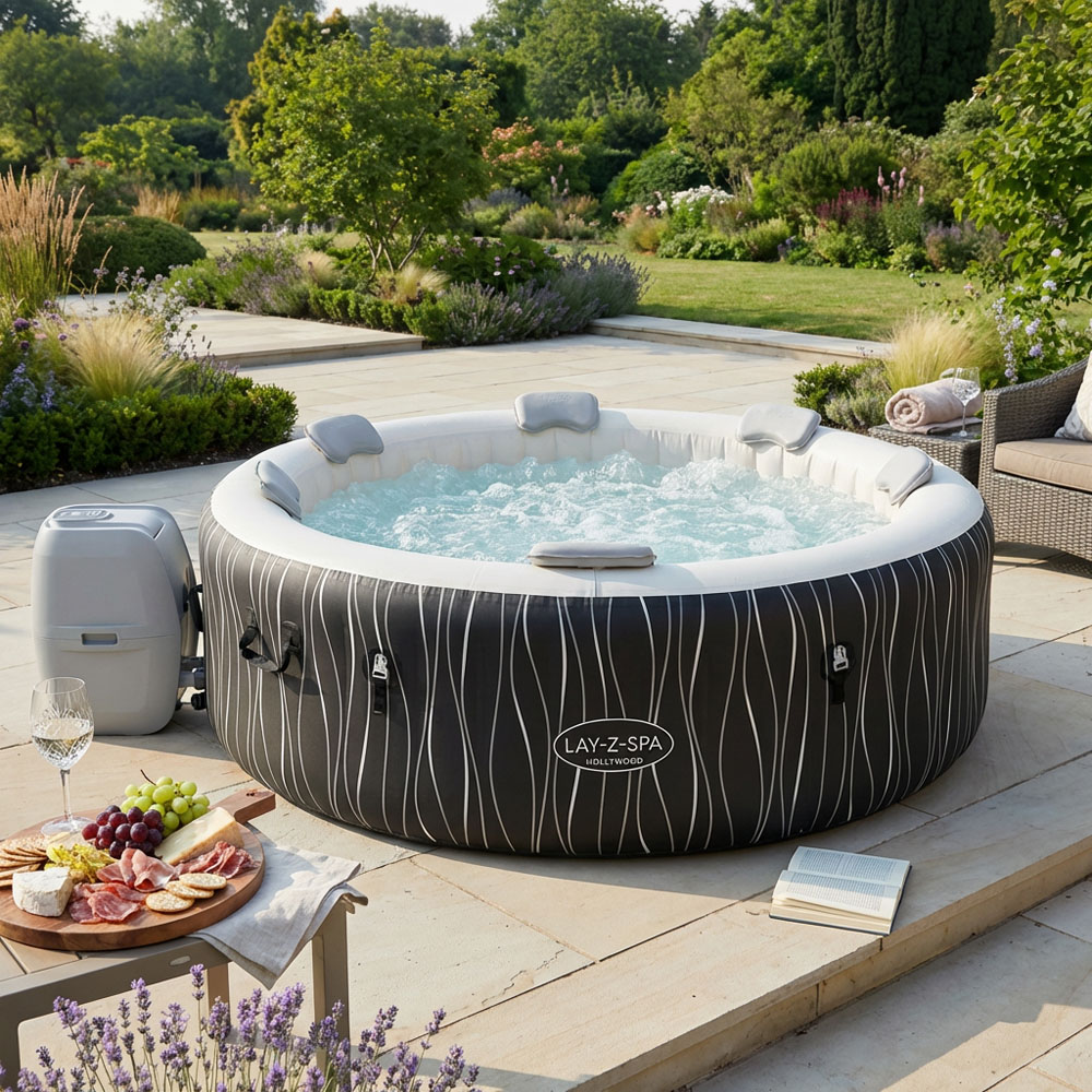 Lay-Z-Spa Hollywood Deep Grey AirJet Hot Tub Image 2