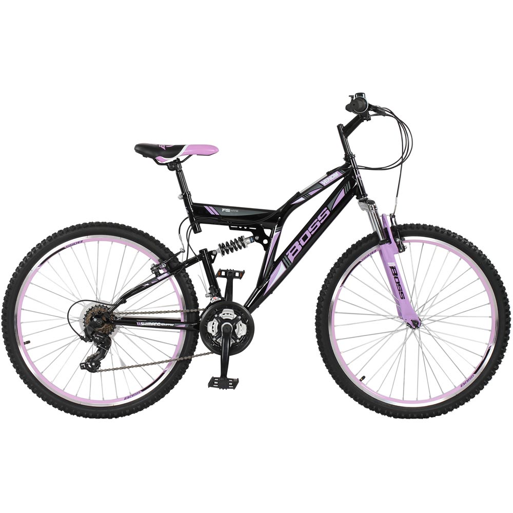 Boss Venom 26 inch Black and Purple Mountain Bike Image 1