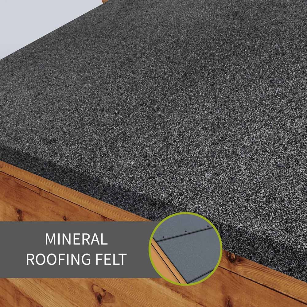 Mercia 3 x 6ft Overlap Pent Bike Storage Shed Image 5