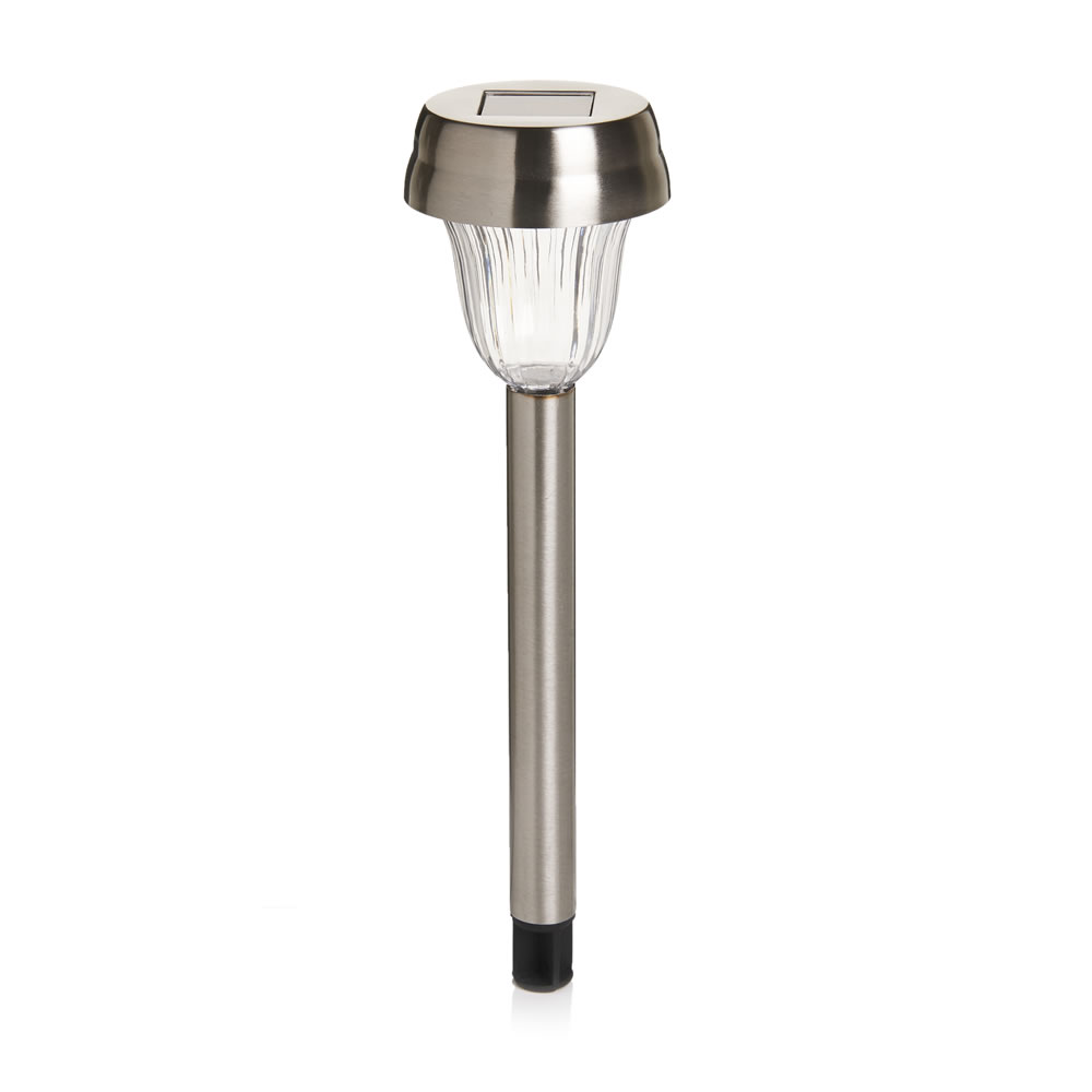 Wilko Solar Post Light Stainless Steel Image