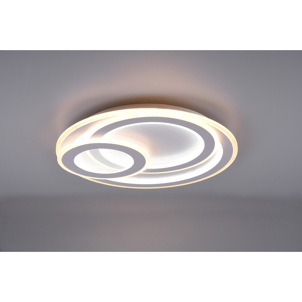 TRIO Mita Matt White Round LED Ceiling Light Image 2