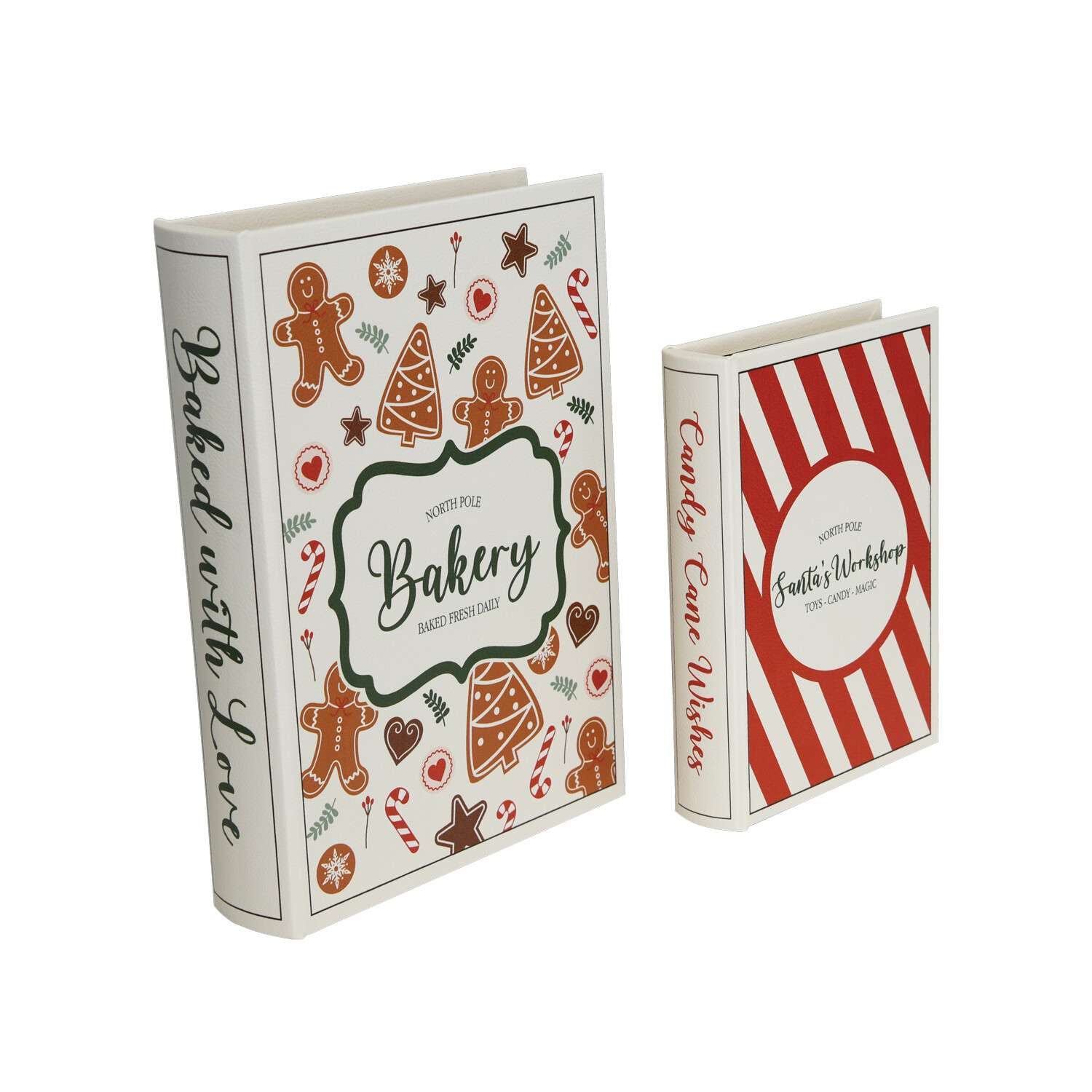Set of 2 Christmas Book Boxes Image 1