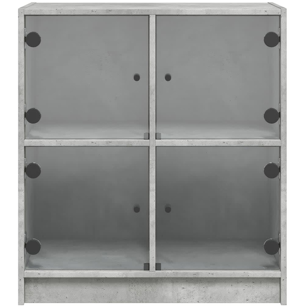 vidaXL 4 Door Concrete Grey Side Cabinet Image 5