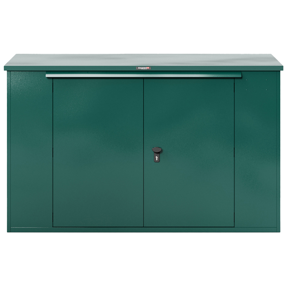 Asgard Annexe Secured by Design 6 x 3ft Double Door Green Bike Storage Shed Image 1