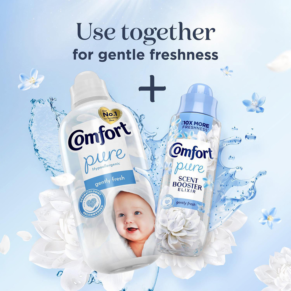 Comfort Pure Gently Fresh Hypoallergenic Fabric Conditioner 52 Washes 1.56L 6 Pack Image 7
