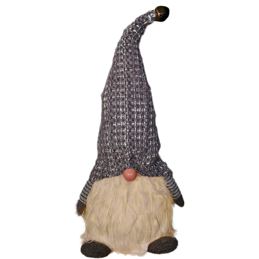 Samuel Alexander Dark Grey Sitting Gonk Christmas Decoration 50cm Image 1