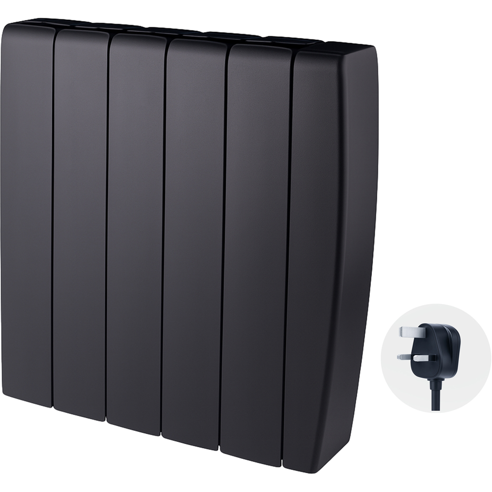 TCP Smart Black Ceramic Electric Radiator 1500W Image 3