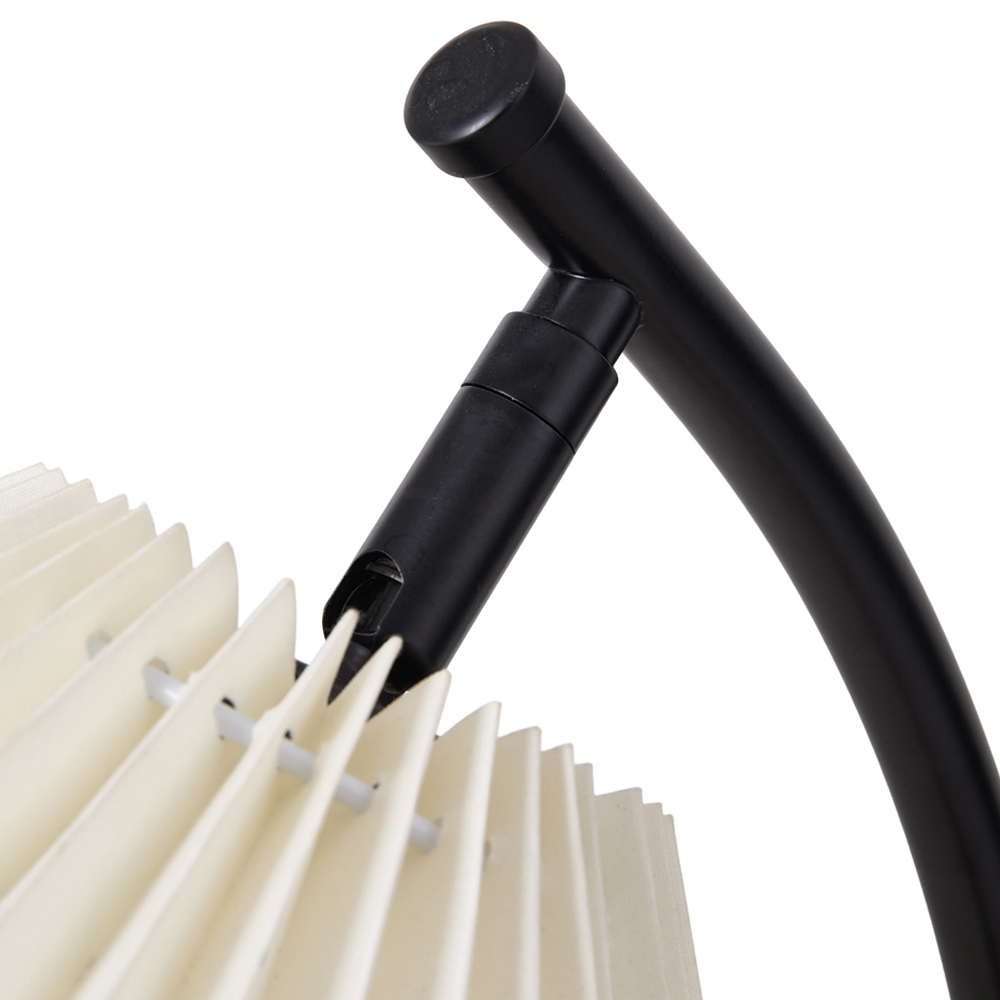 Living and Home Black LED Floor Lamp Image 5